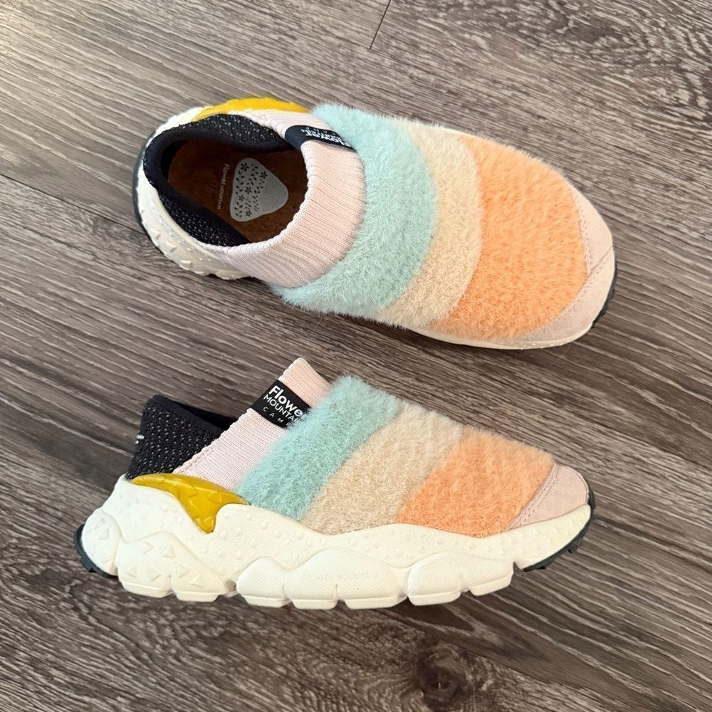 Flower Mountain Camp Faux Shearling Slip-on Sneaker